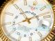 N+ Factory Clone Swiss Rolex Sky-Dweller Gain Weight Gold Case Watch Oysterflex Rubber Strap (5)_th.jpg